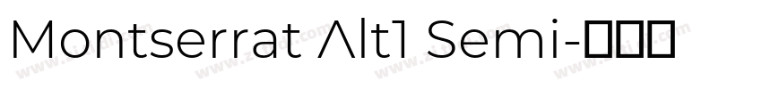 Montserrat Alt1 Semi字体转换